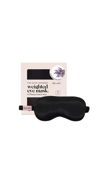Lavender Scented Satin Weighted Eye Mask