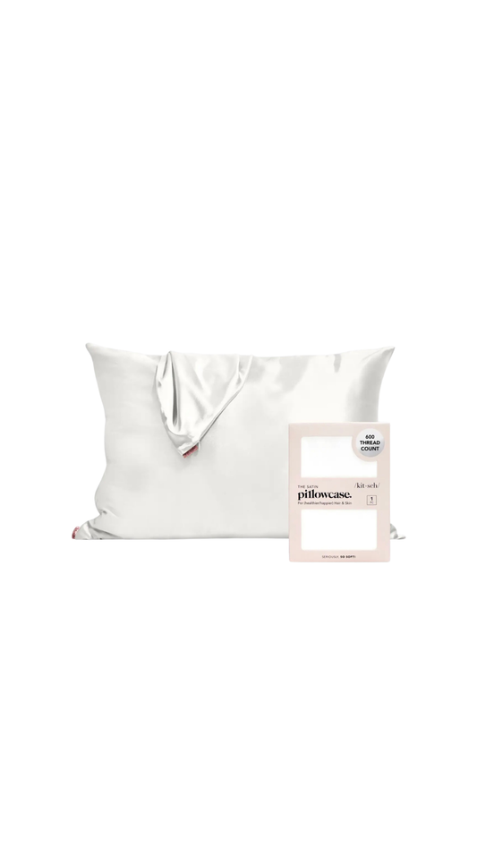 Ivory Satin Pillowcase