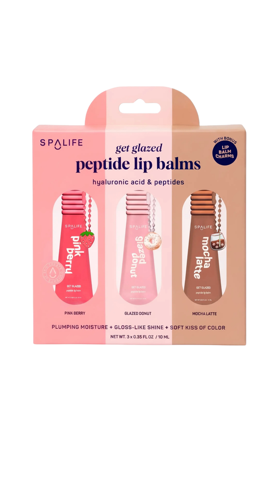 Get Glazed Peptide Lip Balm Trio Skincare Gift Set