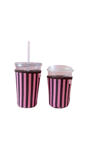 Chocolate Strawberry Stripes Drink Sleeve