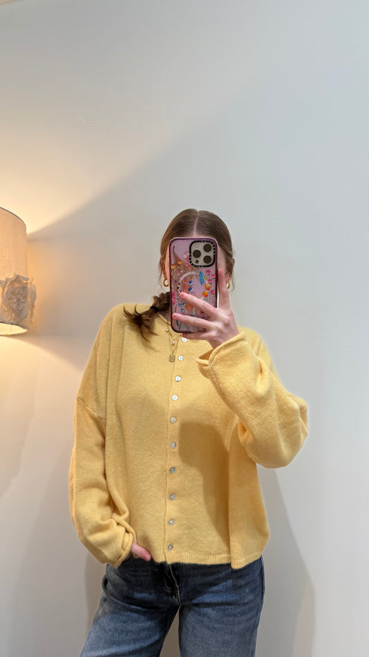 Butter Yellow Cardigan