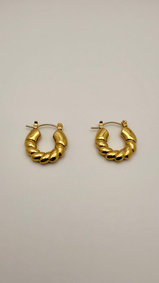 Tarnish Free Gold Hoops