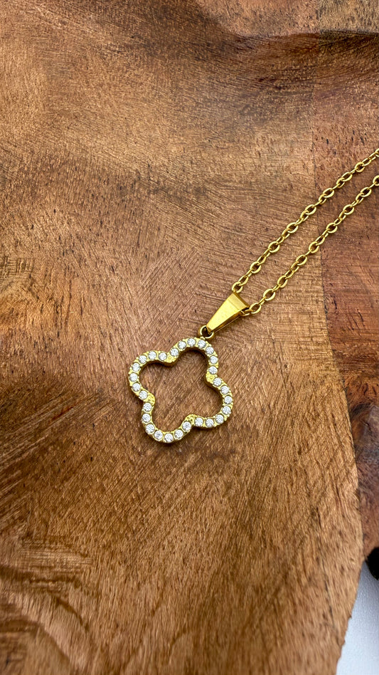 Gold Clover Necklace