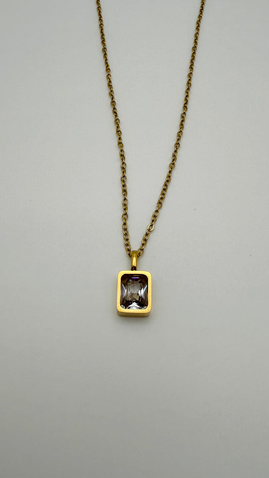 Emerald Cut Necklace