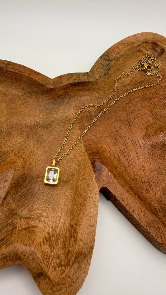 Emerald Cut Necklace