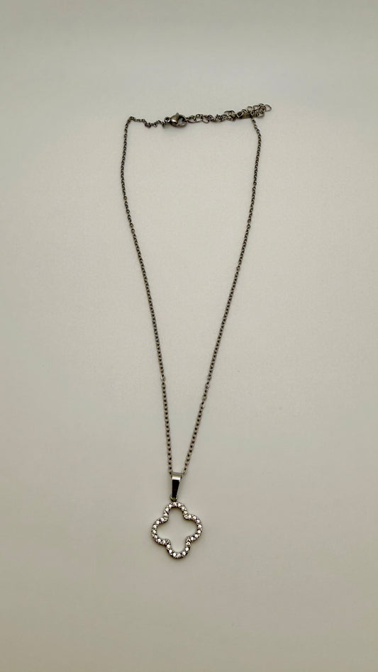 Silver Clover Necklace