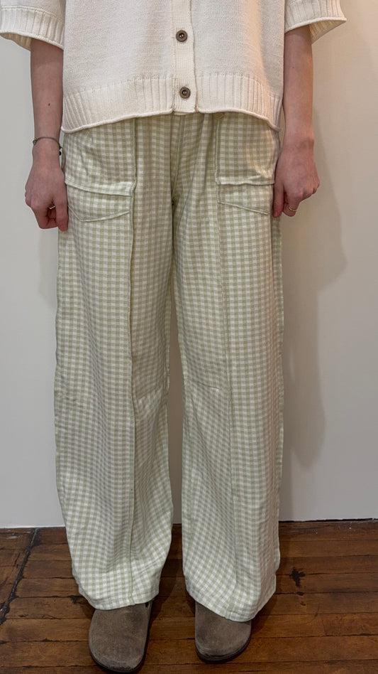 Autumn Plaid Barrel Pants
