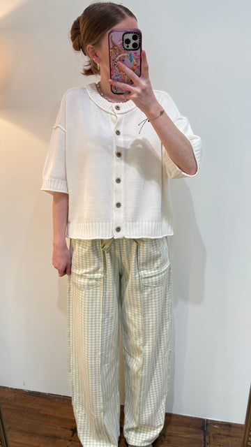 Autumn Plaid Barrel Pants