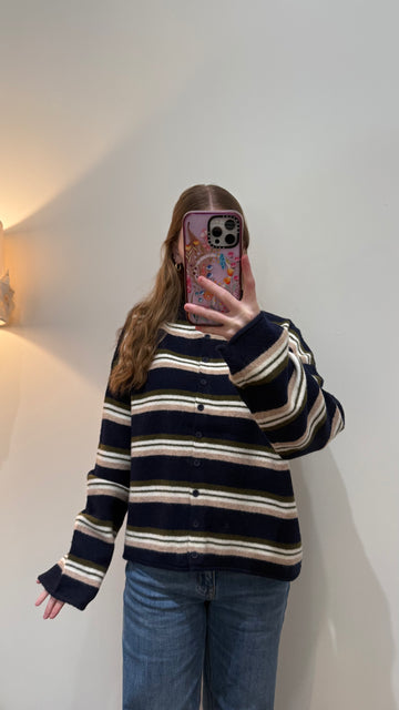 Sutton Stripe Knit Cardigan