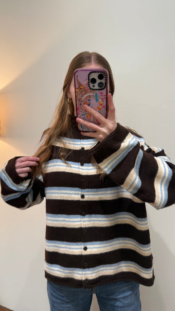Saylor Stripe Knit Cardigan