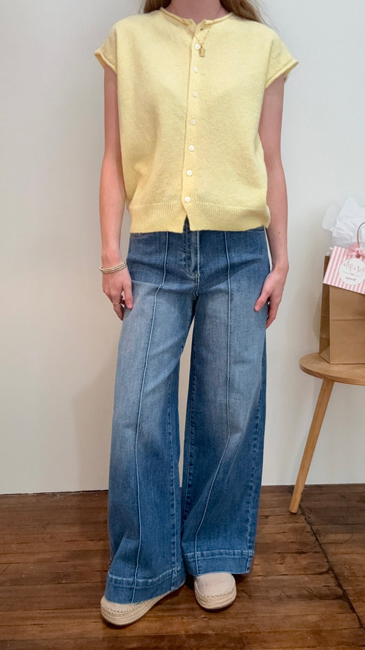 Evening Stroll Wide Leg Jeans