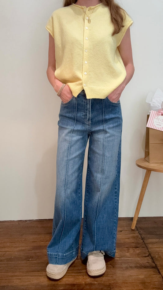 Evening Stroll Wide Leg Jeans