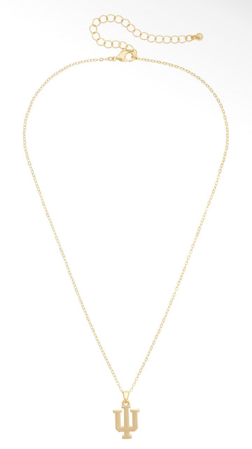 Indiana Hoosiers 24K Gold Plated Pendant Necklace