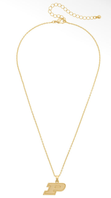 Purdue Boilermakers 24k Gold Plated Pendant Necklace