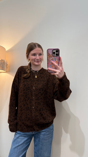 Leopard Button Down Cardigan