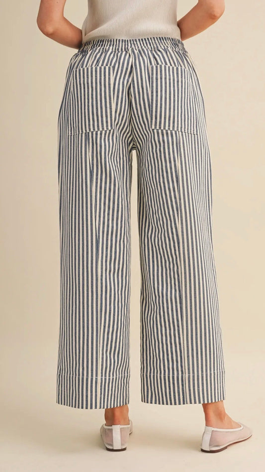 Navy Boardwalk Stripe Pants