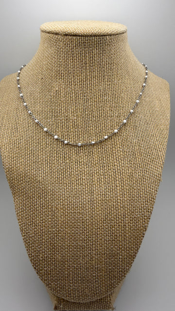Silver Confetti Necklace