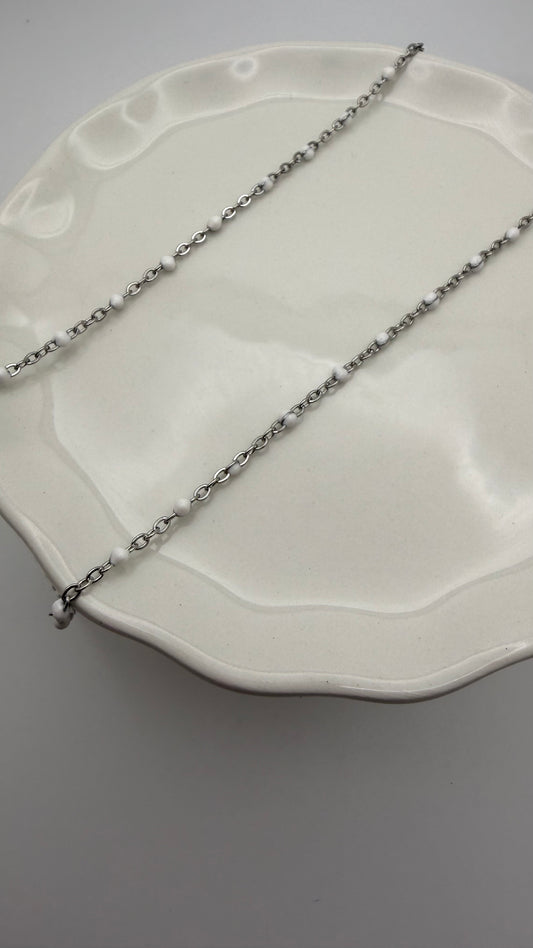 Silver Confetti Necklace