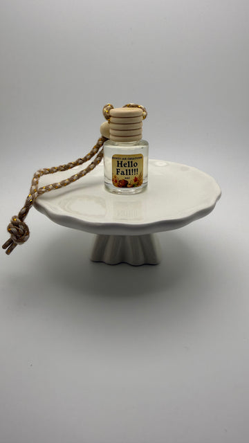 Hello Fall | Hanging Car Diffuser