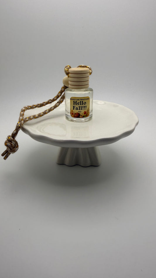 Hello Fall | Hanging Car Diffuser