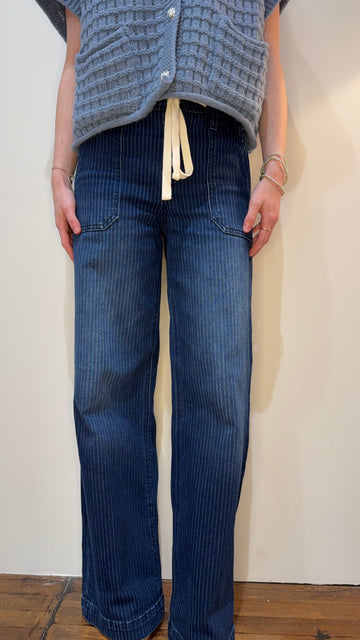 Everyday Ease Pinstripe Denim