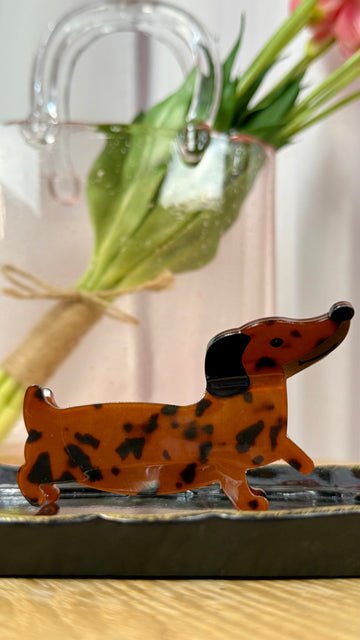 Wiener Dog Hair Clip