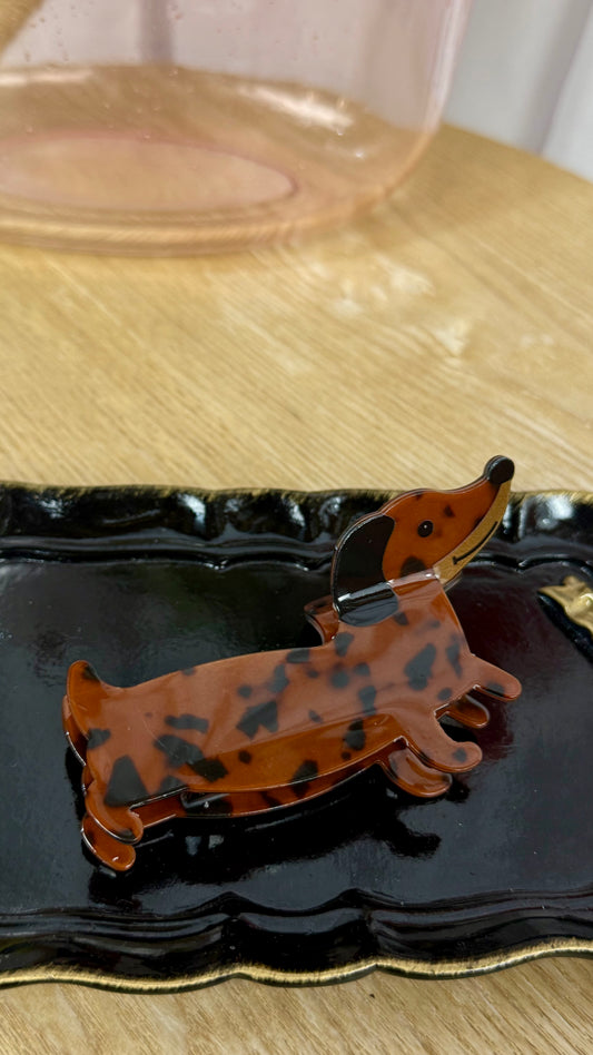 Wiener Dog Hair Clip